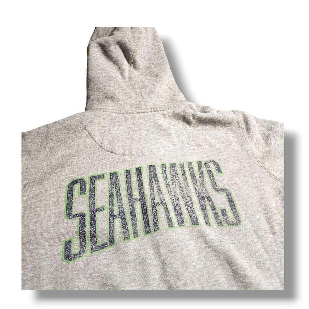 Nike Unisex Gray Pullover Printed Seahawks Hoodie Size Medium - Picture 4 of 5